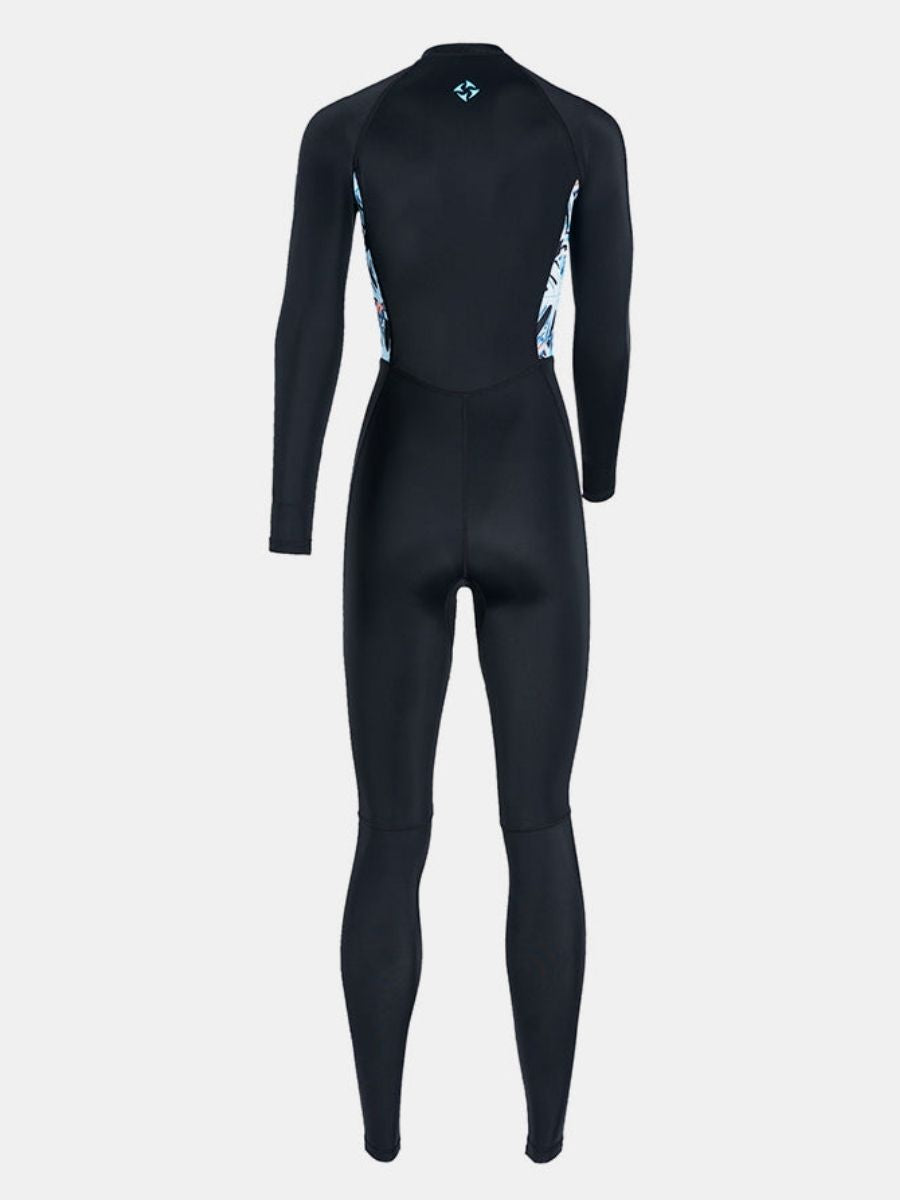 Lycra Women One-piece Front Zip Long Sleeve Diveskin Full Wetsuit - Image 13
