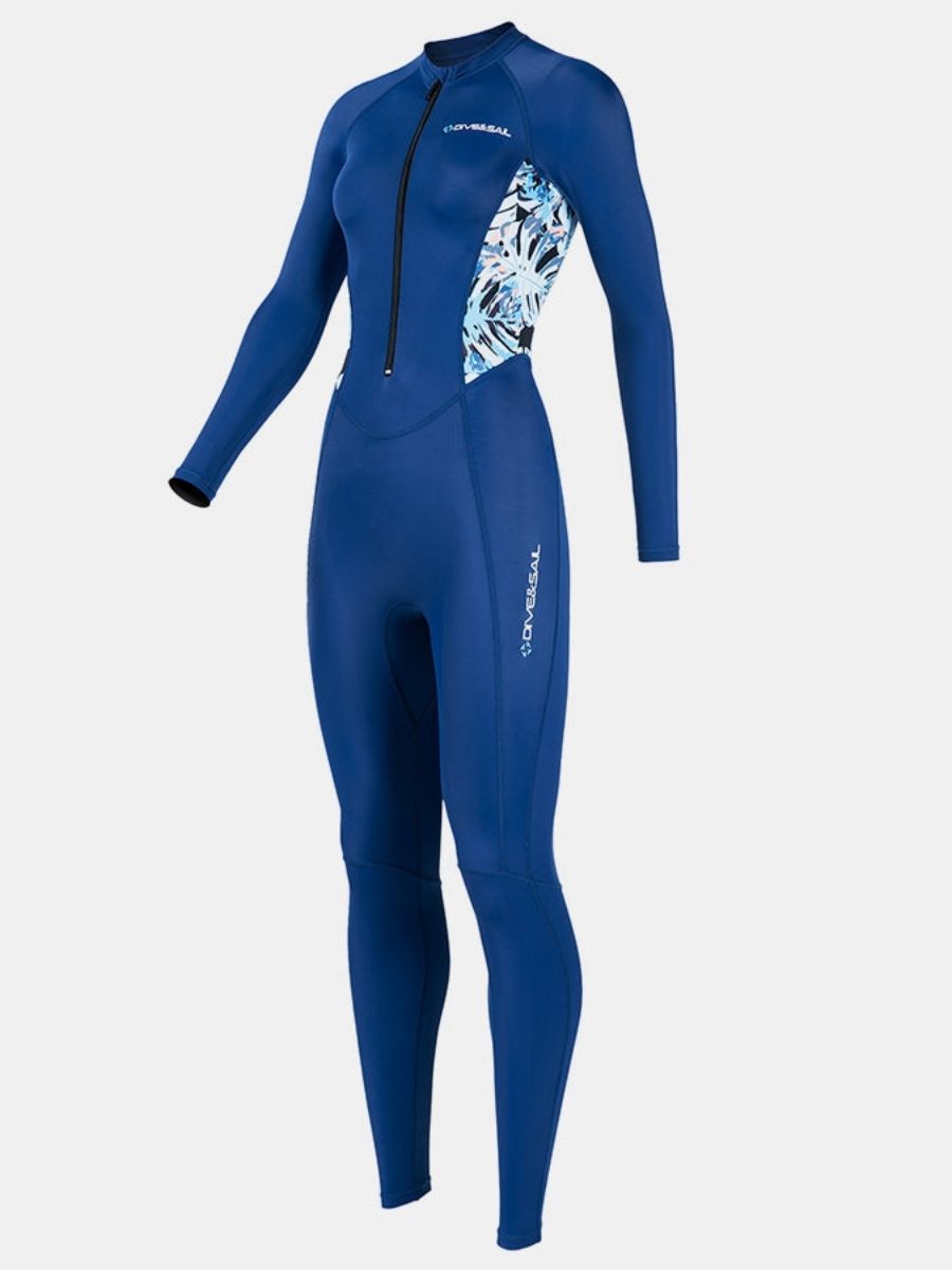 Lycra Diveskin For Women Front Zip One-piece Long Sleeve Full Wetsuit - Image 9