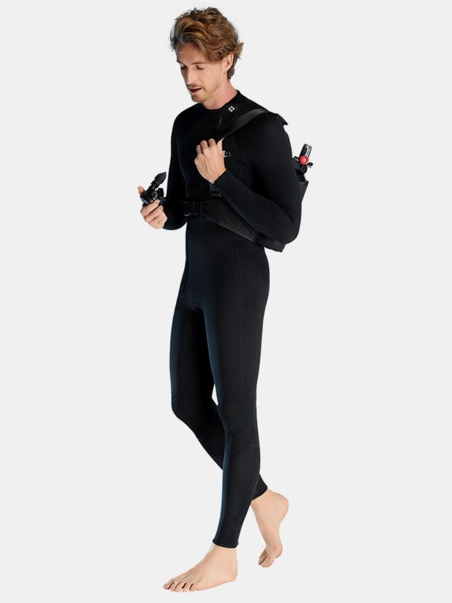 1.5mm Oblique Front Zipper Warm Surfing One-Piece Cold-Proof Full Wetsuit For Men - Image 6