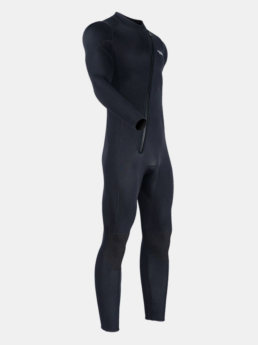1.5mm Oblique Front Zipper Warm Surfing One-Piece Cold-Proof Full Wetsuit For Men - Image 10