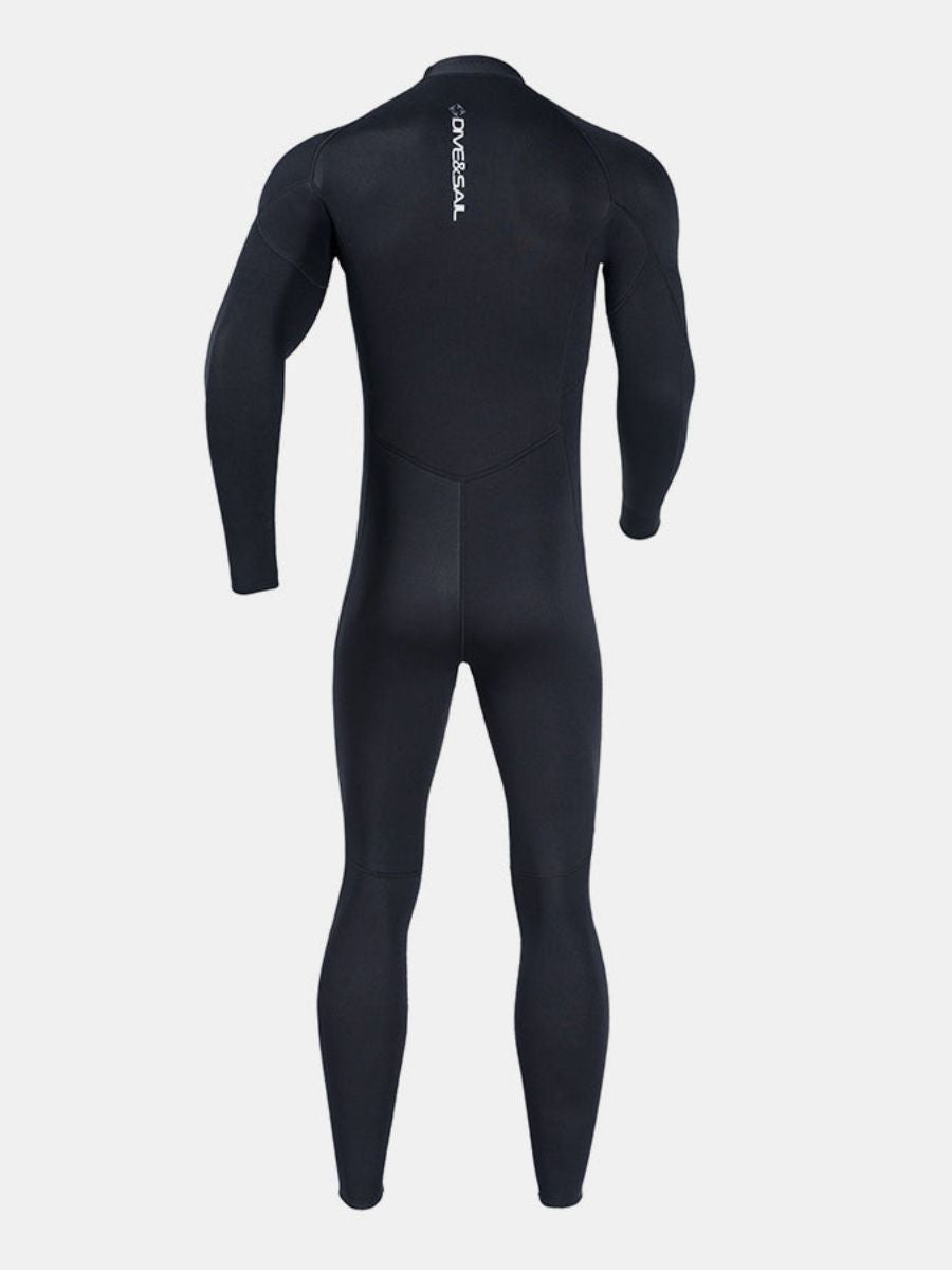 1.5mm Oblique Front Zipper Warm Surfing One-Piece Cold-Proof Full Wetsuit For Men - Image 11