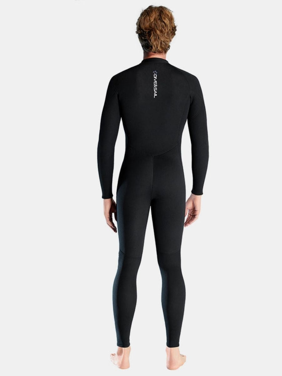 1.5mm Oblique Front Zipper Warm Surfing One-Piece Cold-Proof Full Wetsuit For Men - Image 2