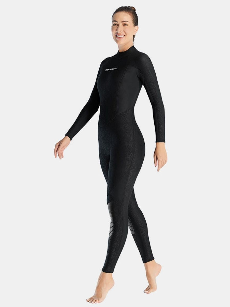 1.5mm Women's Back Zipper One-Piece Warm And Cold-Proof Full Wetsuit - Image 4