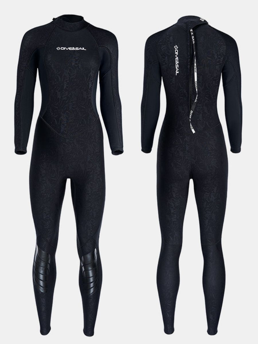 1.5mm Women's Back Zipper One-Piece Warm And Cold-Proof Full Wetsuit - Image 14