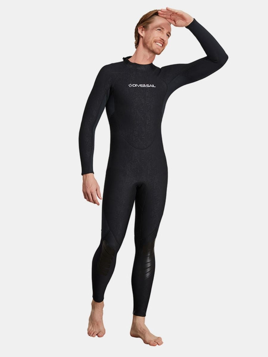 1.5mm Men's Back Zipper One-Piece Warm And Cold-Proof Full Wetsuit - Image 6