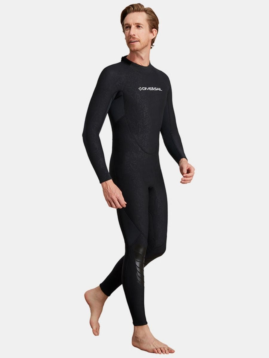1.5mm Men's Back Zipper One-Piece Warm And Cold-Proof Full Wetsuit - Image 7