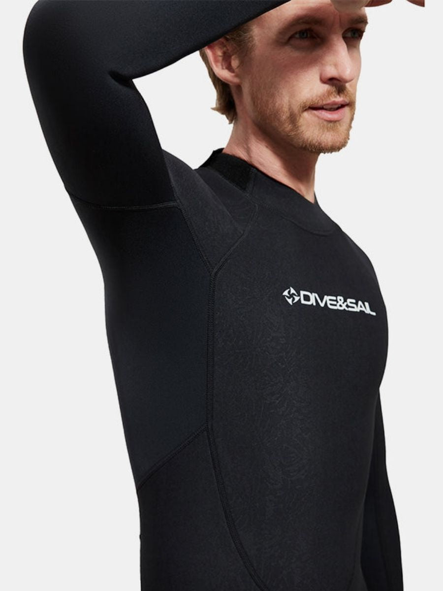 1.5mm Men's Back Zipper One-Piece Warm And Cold-Proof Full Wetsuit - Image 5
