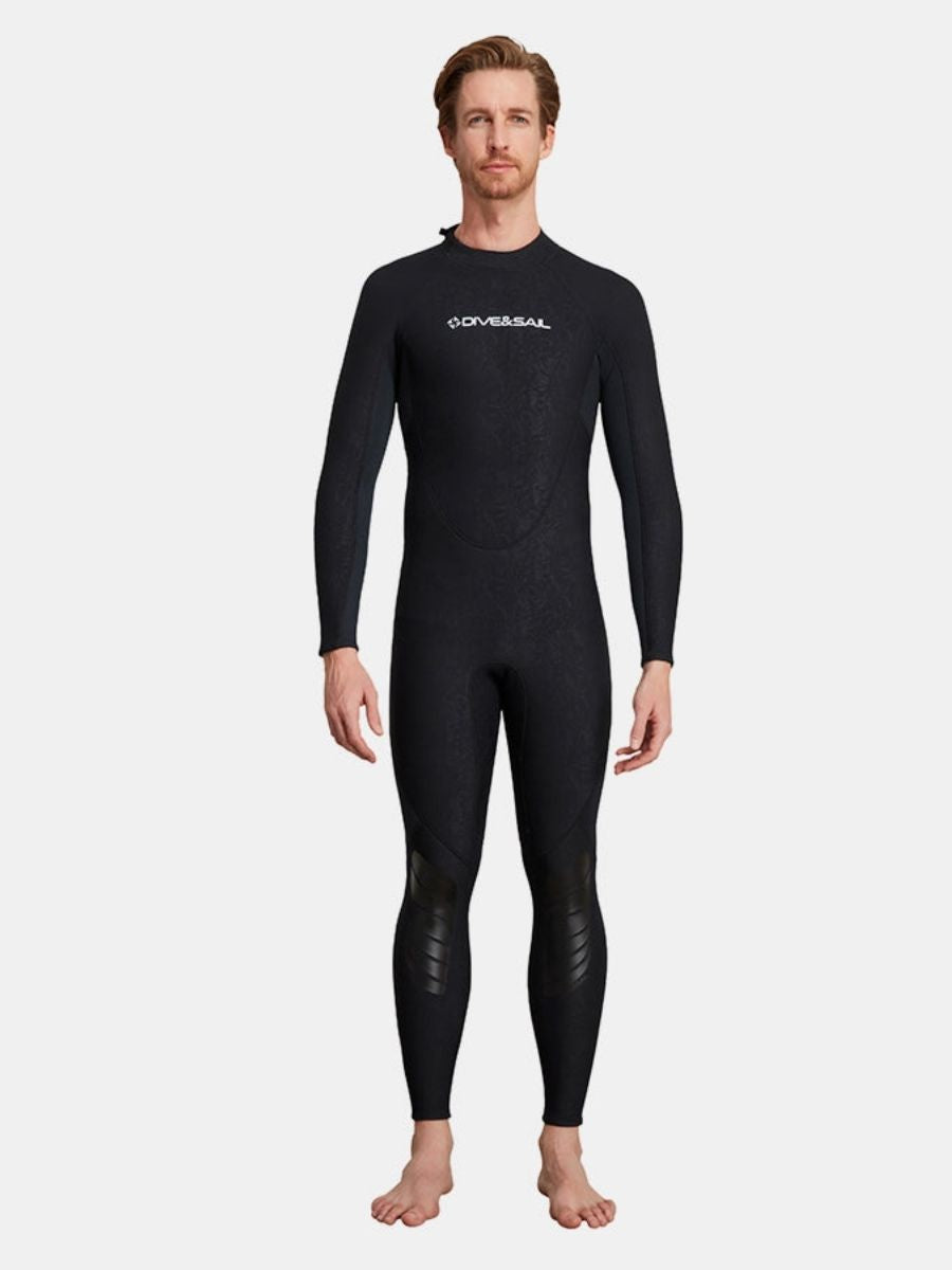 1.5mm Men's Back Zipper One-Piece Warm And Cold-Proof Full Wetsuit - Image 3