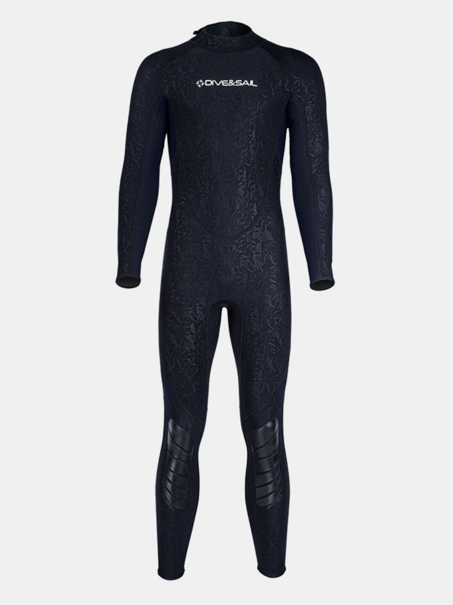 1.5mm Men's Back Zipper One-Piece Warm And Cold-Proof Full Wetsuit - Image 9