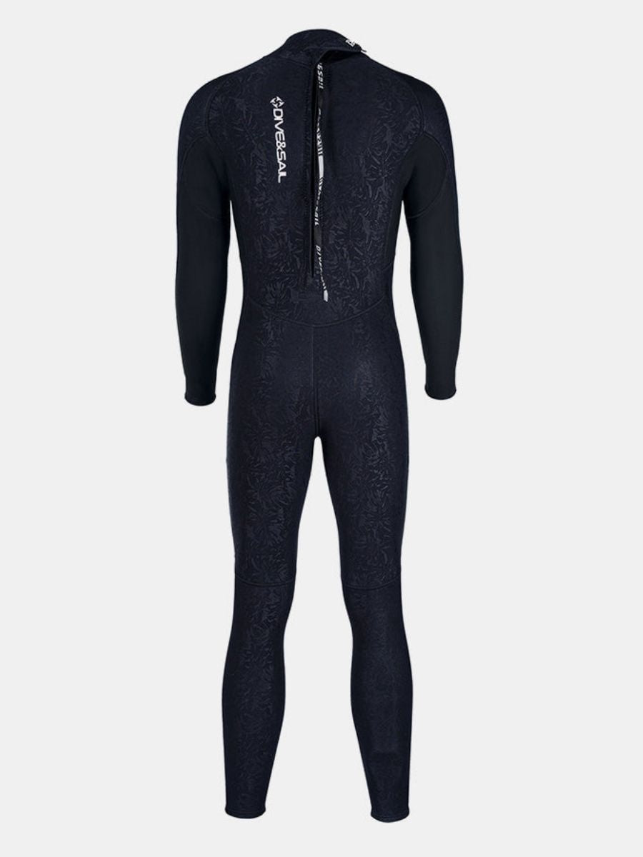 1.5mm Men's Back Zipper One-Piece Warm And Cold-Proof Full Wetsuit - Image 12