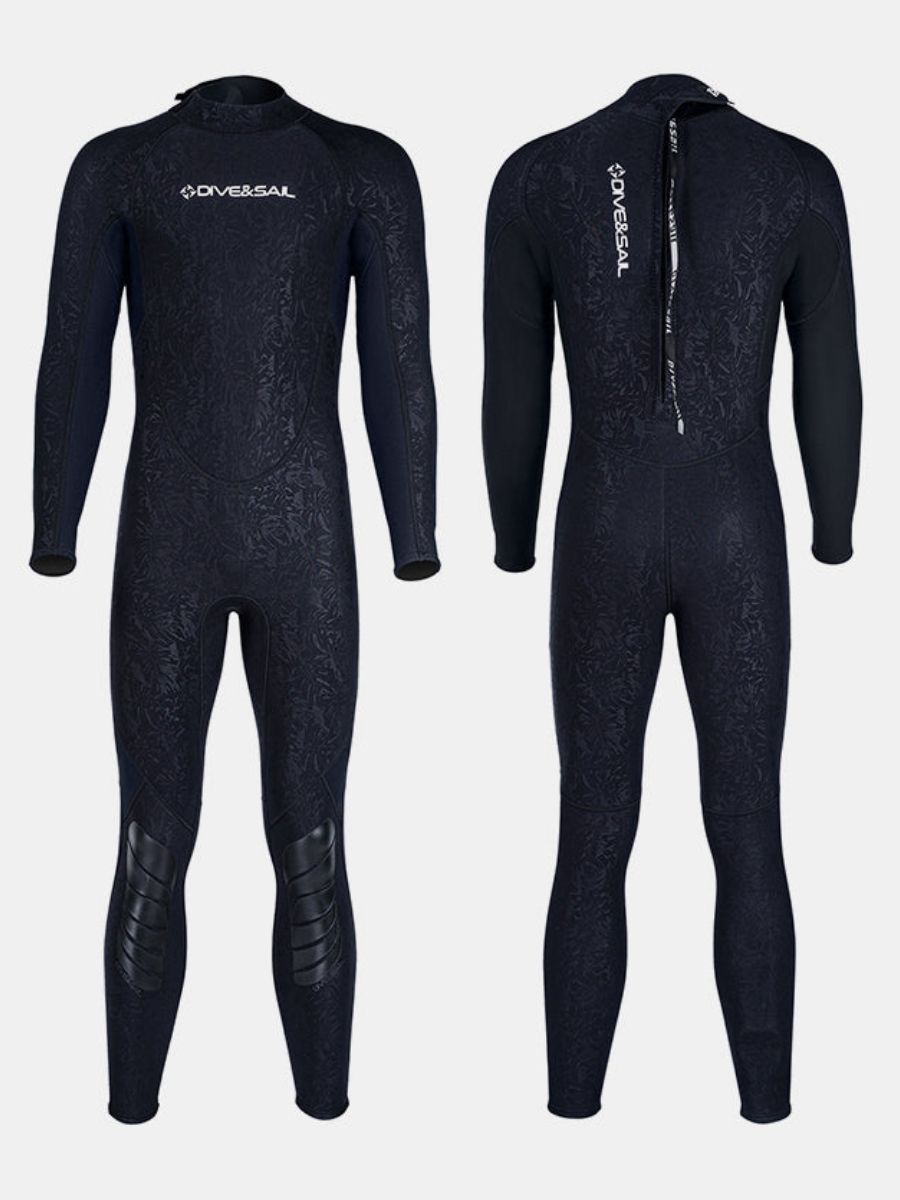 1.5mm Men's Back Zipper One-Piece Warm And Cold-Proof Full Wetsuit - Image 13