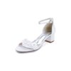 Floral-Embellished Block-Heel Sandal